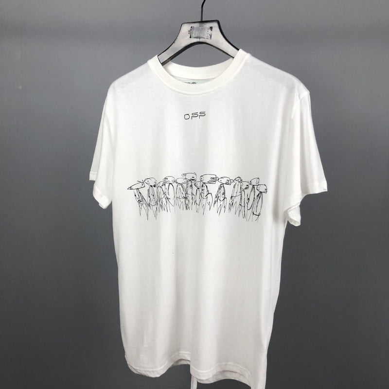 Off White T Shirt Spring/Summer Letter Print Men'S Large Size Casual Short Sleeve Owt