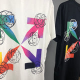 Off White T Shirt Spring/Summer Letter Print Men'S Large Size Casual Short Sleeve Owt