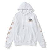 Off White Hoodie With Arrow Print Sweater Autumn Ow Arrow Print Sweater Pure Cotton Loose Men'S And Women'S Coats Owt