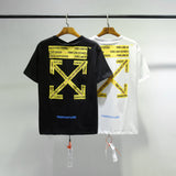 Off White T Shirt Arrow Men'S And Women'S Short Sleeve Tshirt Plus Size Casual Top Owt