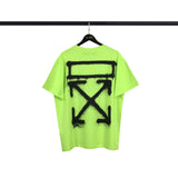 Off White T Shirt Ow Short Sleeve Tshirt Men'S Large Size Casual Owt