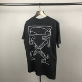 Off White T Shirt Ow Summer Men'S And Women'S Line Printed Short Sleeve Tshirt Owt