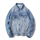 Off White Jacket Graffiti Denim Jacket Coat Casual Top Owt