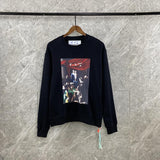 Off White Sweatshirt Ow Arrow Men'S And Women'S Pullover Sweater Owt