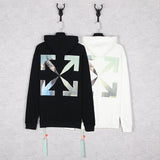 Off White Hoodie With Arrow Print Autumn And Winter Ow Hooded Sweater High Street Hoodie Plus Size Casual Men'S Clothing Owt