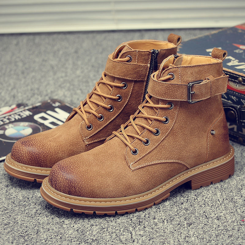 Men's Boots Work Boot Men Casual Hiking Boots Dr. Martens Boots Men's High-Top Shoes Trend