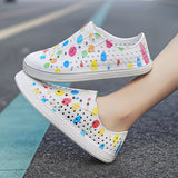 Crocs WNC Native Hole Shoes Summer Couple Graffiti Men's and Women's Leisure Pump Wading Breathable Sandals