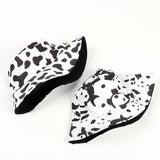 Bucket Hat Fishing Cap Cotton Print Fisherman Hat Casual Milk Sunscreen Sun-Proof Basin Hat