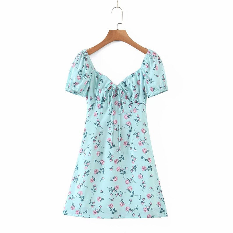 Coachella Music Festival Outfits Fall Pullover V-neck Short Sleeve Dress