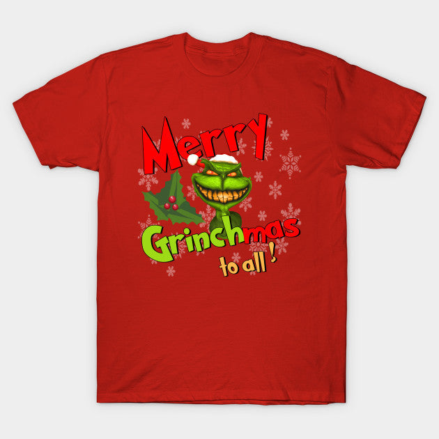 Men and Women Grinch Shirt Merry Grinchmas plus Size T-shirt