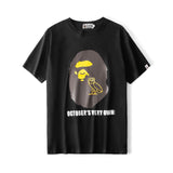 Bathing Ape T Shirt Ape Head Owl Printed T-shirt Short Sleeve Round Neck T-shirt