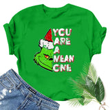 Men and Women Grinch Shirt Christmas Grinch Pattern T-shirt