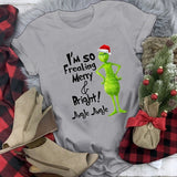 Men and Women Grinch Shirt Christmas Short Sleeve