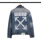 Off White Jacket Fall Men'S Clothing Denim Jacket Jack Plus Size Owt