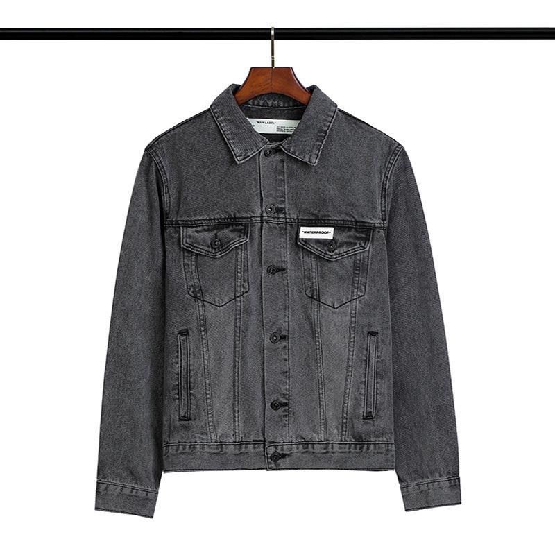 Off White Jacket Autumn Letter Arrow Denim Jacket Coat Men And Women Owt