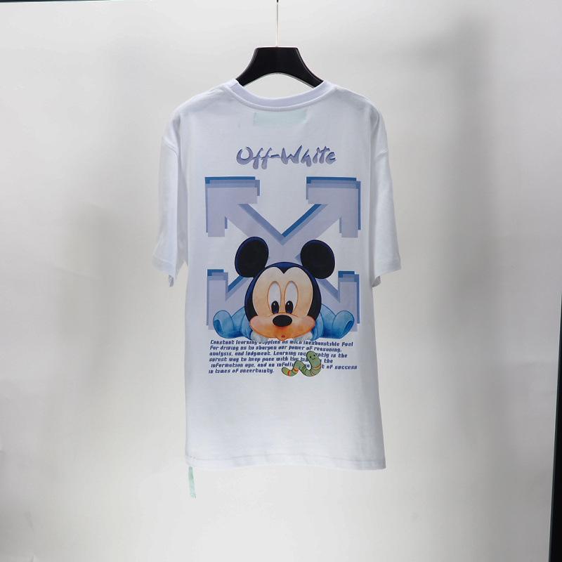 Off White T Shirt Summer Short Sleeve Tshirt Loose Half Sleeve Men Owt