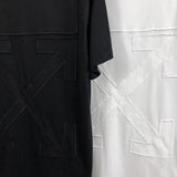 Off White T Shirt Black Arrow Short Sleeve Round Neck Pullover Loose Tshirt Men'S Top Owt