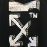 Off White Hoodie With Arrow Print Autumn And Winter Ow Printed Men'S And Women'S Pullover Hoodie Sweater Owt