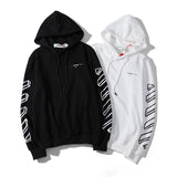 Off White Hoodie With Arrow Print Printed Ow Coat Hooded Sweater Owt
