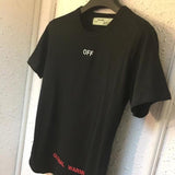 Off White T Shirt Printed Round Neck Plus Size Men'S Clothing Short Sleeve Tshirt Owt