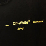 Off White Autumn And Winter Ow Bronzing Arrow Print Crew Neck Pullover Sweatshirt Sweatshirts Owt