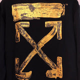 Off White Autumn And Winter Ow Bronzing Arrow Print Crew Neck Pullover Sweatshirt Sweatshirts Owt