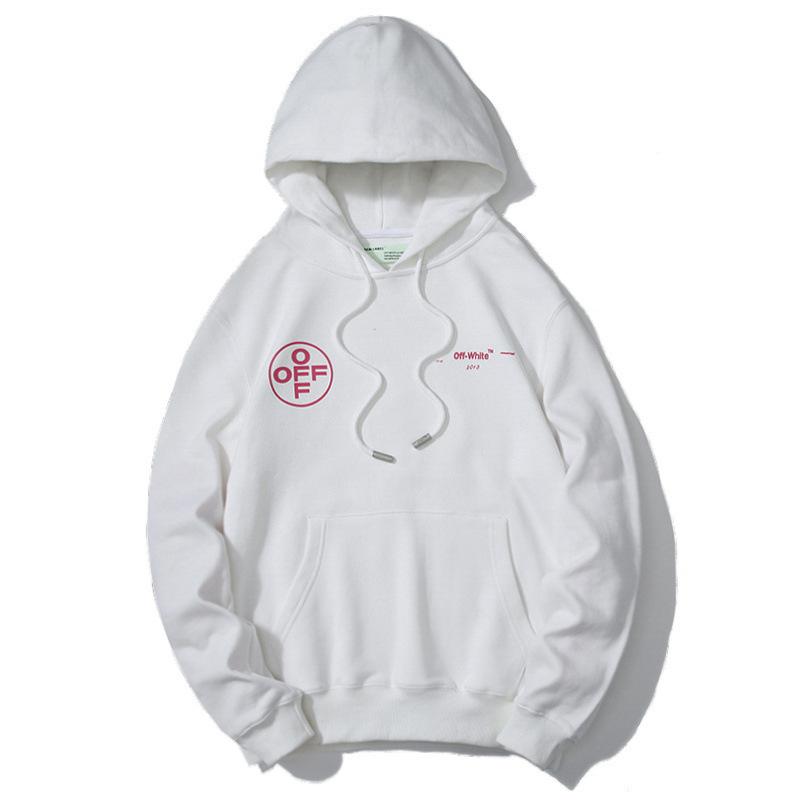 Off White Hoodie With Arrow Print Ow Hooded Sweater Youth Hoodie Men'S Casual Owt