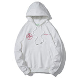 Off White Hoodie With Arrow Print Ow Hooded Sweater Youth Hoodie Men'S Casual Owt