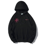 Off White Hoodie With Arrow Print Ow Hooded Sweater Youth Hoodie Men'S Casual Owt
