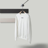Off White Pullover Sweatshirts Autumn And Winter Arrow Print Round Neck Long Sleeve Sweater Owt