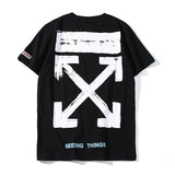 Off White T Shirt Summer Menswear Arrow Print Ow Short Sleeve Tshirt Owt