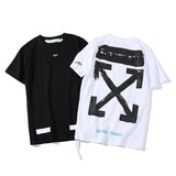 Off White T Shirt Summer Menswear Arrow Print Ow Short Sleeve Tshirt Owt
