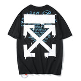 Off White T Shirt Ow Plus Size Casual Letter Arrow Short Sleeve Tshirt Owt