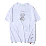 Off White T Shirt Ow Plus Size Casual Letter Arrow Short Sleeve Tshirt Owt