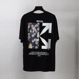 Off White T Shirt Summer Printed Casual Able Short Sleeve Tshirt Owt