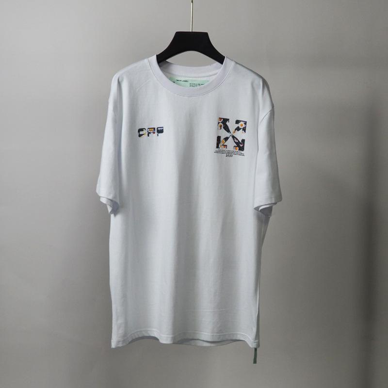 Off White T Shirt Summer Printed Casual Able Short Sleeve Tshirt Owt