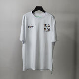 Off White T Shirt Summer Printed Casual Able Short Sleeve Tshirt Owt