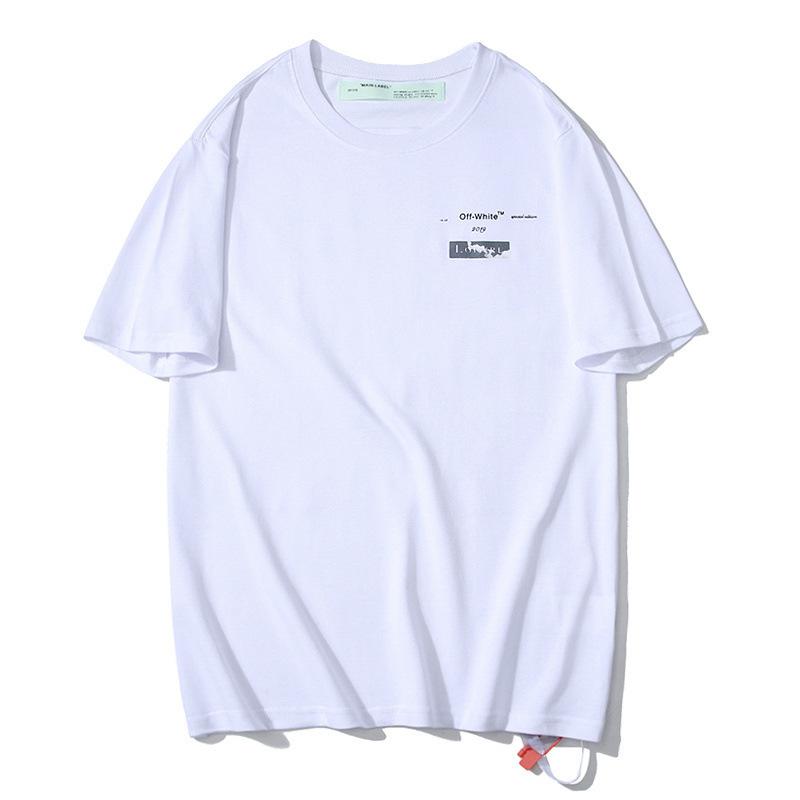 Off White T Shirt Ow Arrow Short Sleeve Tshirt Plus Size Casual Men'S Clothing Owt