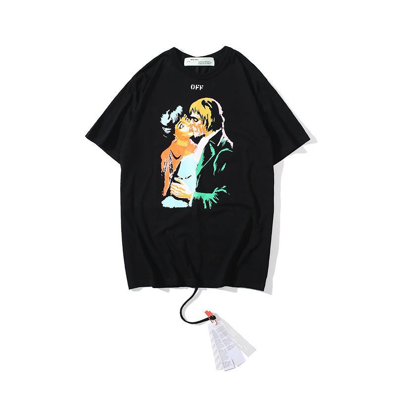Off White T Shirt Arrow Men'S And Women'S Short Sleeve Tshirt Plus Size Casual Top Owt