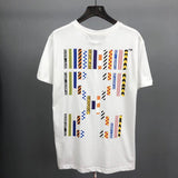 Off White T Shirt Rainbow Arrow Short Sleeve Men Plus Size Casual Men'S Clothing Owt