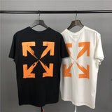 Off White T Shirt Arrow Print Casual Able For Men And Women Owt