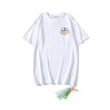 Off White T Shirt Summer Printed Men'S And Women'S Short Sleeve Tshirt Bottoming Shirt Owt