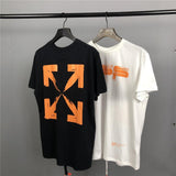 Off White T Shirt Arrow Print Casual Able For Men And Women Owt
