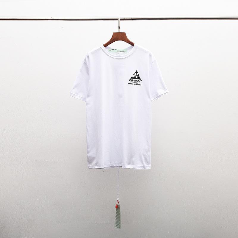 Off White T Shirt Printed Men'S And Women'S Short Sleeve Plus Size Casual Top Owt