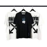 Off White T Shirt Ow Head Print Tee Men'S And Women'S Short Sleeve Tshirt Owt
