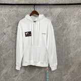 Off White Pullover Hoodie Plus Size Casual Men'S Clothing Sweater Owt