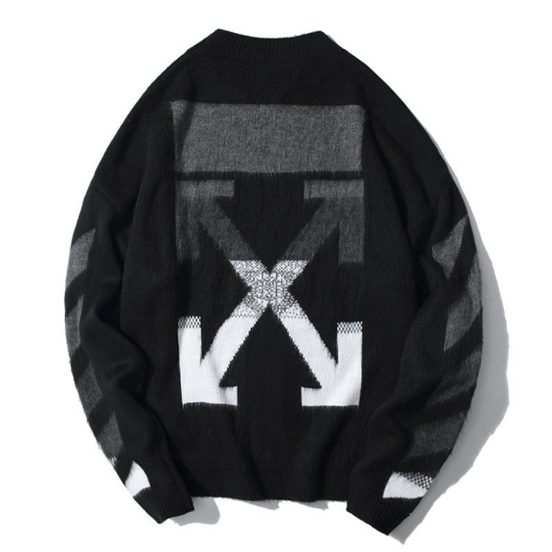 Off White Coat Sweater Warm Autumn Ow Printed Sweater For Men Owt