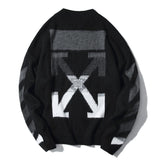 Off White Coat Sweater Warm Autumn Ow Printed Sweater For Men Owt