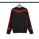 Off White Sweater Ow Arrow Round Neck Knitted Sweater Men'S Sweater Large Size Retro Sports Men'S Clothing Owt