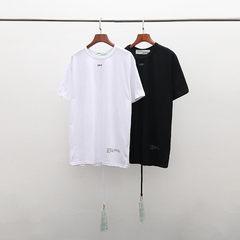 Off White T Shirt Summer Men'S And Women'S Short Sleeve Tshirt Large Size Men'S Top Owt